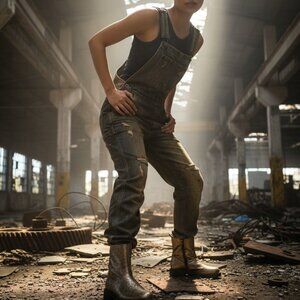 Lucky Brand Motorcycle Candre Mid-Calf Zip Boot Leather Tuscany Brown Sz 7